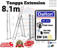 DALTON ML-612 Tangga Extension 8 meter (8.1m) Tangga aluminium extension 8 meter