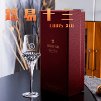 Louis XIII Kaca Kristal Cognac Decanter Set Kaca Kristal Cognac Decanter Kotak Hadiah Cahaya Pujian