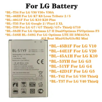 Phone Battery For LG V20 Stylus3 V10 V30 V30+ V30A V40 V50 G7 G7+ ThinQ G3 G4 G5 K7 K8 K10 K20 Plus Leon Tribute 2 5 Optimus LTE