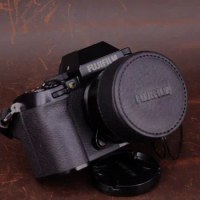 Handmade Genuine leather Lens Cap lens Protection Camera 15-45mm Lens Cover for Fuji Fujifilm xs10 x-s10 camera accessories