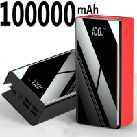 Power Bank 100000mAh 80000mah Portable Charger Powerbank Mobile Phone External Battery Fast Charging Poverbank For Xiaomi iPhone