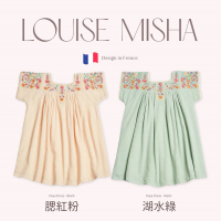 【法國 Louise Misha】彩色花朵刺繡短袖洋裝(TM2305-359)