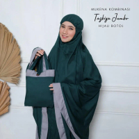 COD MUKENA DEWASA KOMBINASI TAZBIYAH TWOTONE SALWA BAHAN MIKRO MUKENA TRENDY MASA KINI