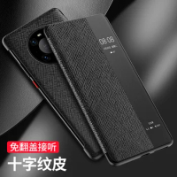 Vintage Cross Genuine Leather Cases For Huawei Mate 40 Mate40 Pro Plus Rs Pro Porsche Design Smart Awake Sleep Flip Case Cover