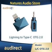 Audirect L/C OTG 2.0 USB OTG Lightning to Type C Socket For iPhone DAC Decoder AMP Headphone Amplifier