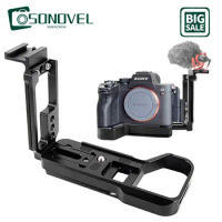 Suitable For Sony A74 Camera Vertical Shooting Board Tripod Pan Tilt L-Shaped Quick Mount Board Cold Boot Fill Light Accessories