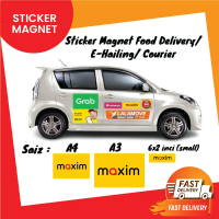 Sticker Magnet Kereta E-Hailing Lalamove Maxim Grab