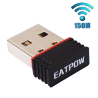 EATPOW 150M Mini USB Wifi Adapter 2.4G MT7601 IEEE802.11n USB Wireless Receiver Dongle Network Card For Desktop Laptop