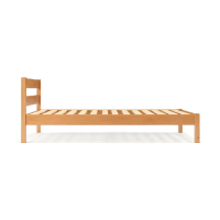 【MUJI 無印良品】橡膠木床架/Q/雙人加大(大型家具配送)