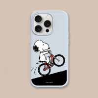 【RHINOSHIELD 犀牛盾】iPhone 13系列 SolidSuit背蓋手機殼/史努比-騎腳踏車(Snoopy)