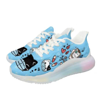 INSTANTARTS Cute Two-dimensional Cat Mask Pill Surgical Scissors Women's All-match Fashion Breathable Sneakers Zapatos De Mujer