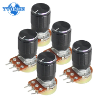 5 Set WH148 Linear Taper Rotary Potentiometer Resistor 15mm 3pin 1K 2K 5K 10K 20K 50K 100K 250K 1M w