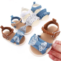 Baby sandals 0-18M Newborn Baby Girls Summer Shoes Sandals First Walkers Casual Soft Sole Baby Girls Sandals Toddler Shoes