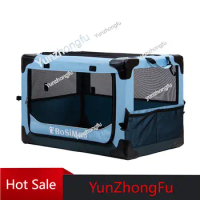 Pet Car Carrier Portable Foldable Car Dog Cage Cat Cage Kennel Outdoor Travel Cage Dog Tent Portable for Going out