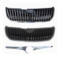 Grill Mask Grid Radiator Grille Front Bumper Net Engine Hood Trim Strip Assembly For Skoda Superb Body Kit Car Accessories