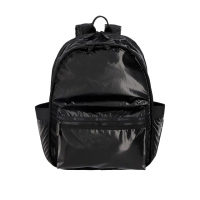 【Lesportsac】亮面健行後背包 母親節 送禮 禮物(閃耀黑)
