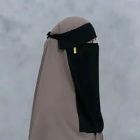 Niqab Cadar Poni Bandul Bandul Rose Gold