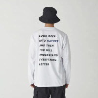 เสื้อยืดแขนยาว Snow Peak สำหรับฤดูใบไม้ร่วงและฤดูหนาว ผู้ชายและผู้หญิง ผ้าฝ้ายพรีเมียม 100% คอกลม แบ