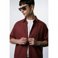Kemeja Pria Premium Smart Casual Lengan Pendek Polos Larusso Compact Knit Hakurodi - Back To Classic