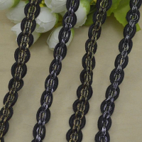 10Meters Curve Lace Trim Ribbon Sewing Fabric Centipede Braided Lace Wedding Craft DIY Clothes Accessories Curtain Home Decor