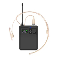 Beltpack Transmitter and headset Microphone for 6400 wireless system