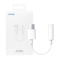 VIVO 原廠 Type C to 3.5mm 耳機轉接線 - 白 (盒裝)