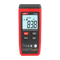 UNI-T UT306A Mini LCD Infrared Thermometer -35~300C -31~572F Red Laser Temperature Meter C/F Pyrometer Original