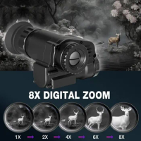 Digital 2K Night Vision Goggles Helmet Mounted Night Vision Monocular 4X Magnification HD Recording for Hunting Surveillance