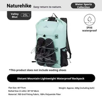 NATUREHIKE DRYBAG 25L PORTABLE CNH22BB003 - TAS HIKING 25L VALLEY BLUE