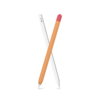 【AHAStyle】Apple Pencil 2 筆套 超薄矽膠保護套 酪梨綠+黃(撞色款)