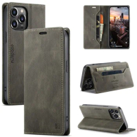 iPhone 13 Pro Max Case Flip Leather Phone Cover For Apple iPhone 13 Mini Case Luxury Magnetic Flip Wallet Coque