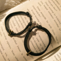 COD Gelang Couple inisial magnet | Gelang couple magnet | Gelang BFF | Gelang tali