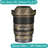 For Sony FE 20mm F1.8 G Decal Skin Camera Lens Sticker Vinyl Wrap Anti-Scratch Film FE20 FE20mm 20 1.8 F/1.8 G SEL20F18G