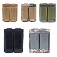 Molle System Tactical Bag Pistol Double Magazine Pouch Molle Clip Military Airsoft Mag Holder Hunting Accessories