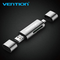 Vention Mini SD OTG card reader USB 3.0 2.0 Micro USB 3.0 2.0 to Type C Memory Card reader Micro SD TF Card Reader For Laptop PC