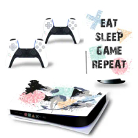 GAME Repeat PS5 Skin sticker Vinyl PS5 Disk Edition Digital Edition decal cover for PS5 Console and 2 Controllers skin