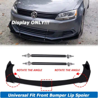 Universal Front Bumper Lip Spoiler Splitter Deflector Body Kit Guards For Volkswagen VW Golf 6 GTI MK6 Jetta MK5 Car Accessories