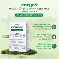 Muối cho Máy rửa bát Enzyco Nhập khẩu từ Israel Muối Biển Tự Nhiên Tinh Khiết 1.2KG siêu Làm Sạch