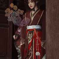 Guangling King Liu Xu Cosplay Costume Ashes of The Kingdom Han Dynasty Couple Chinese Ancient Swordsman Clothing Male Kimono