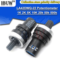 1PCS LA42DWQ-22 1K 2K 5K 10K 20k 50k 500k 22mm Diameter Pots Rotary Potentiometer Converter Governor Inverter Resistance Switch