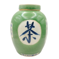 【寶堂人文】極品蘭妃茉莉花花-淺綠罐(極品茉莉花茶 民國32年福元昌古董茶倉)