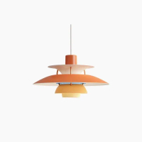 Lampu Gantung Minimalis Scandinavian Japandi Louis Poulsen Replica PH5 Hues of Orange