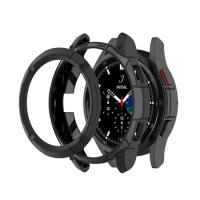 Case For Samsung Galaxy Watch 4 Classic 42mm 46mm Soft TPU Cover Bumper+ Bezel Ring for Galaxy Watch 4 Classic Accessories