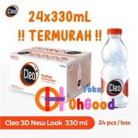 Air Minum Mineral Cleo 330mL 330 mL Isi 24 Botol per pack BPA Free