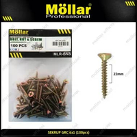 MOLLAR 93-006 Skrup GRC 6 x 1 Baut Sekrup Kalsiboard - 100 pcs