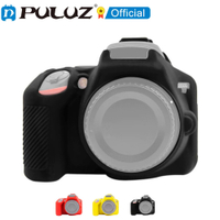 PULUZ เคสซิลิโคนเนื้อนิ่มสำหรับ Nikon D3500ฝาครอบ D5600 D5500กระเป๋ากล้องปกป้องตัวเครื่องตัวกล้องยาง