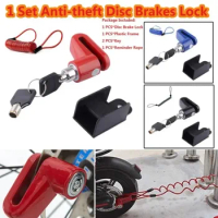 1 Set Electric Scooter Anti-Theft Disc Brakes Wheels Lock Safe Durable Motorcycle Bike Disc Brake Lock
