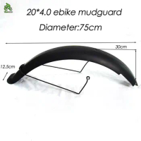 Universal Version 20inch Fatbike MTB Bikes Electric Bicycle Fenders 2 pcs Bicycle Mudguard Fat ebike Fender Front Rear Mud Guard
