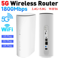 WIFI 6 5G WiFi Routers Wireless Router with SIM Card Slot CPE Extend Gigabit LAN 1800Mbps 2.4G+5.8G Wifi Modem Repeater Router