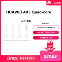 Original HUAWEI AX3 Wifi-router Dual-core WiFi 6 Plus 3000Mbps 2.4GHz 5GHz Repeater Mesh Wifi Extender VPN Gigabit Rate Modem